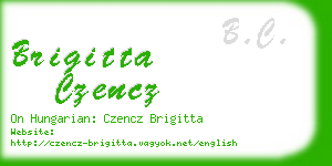 brigitta czencz business card